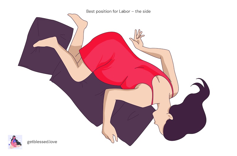 best position for labor - bradley method exercises